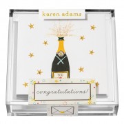 Gift Enclosure, Congratulations in Acrylic Box, Karen Adams